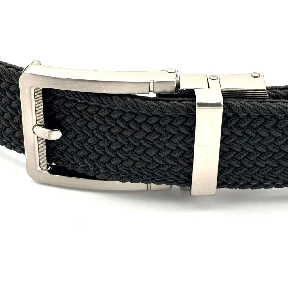 Nexbelt Men's Braided Black Golf Ratchet Belt 1.38